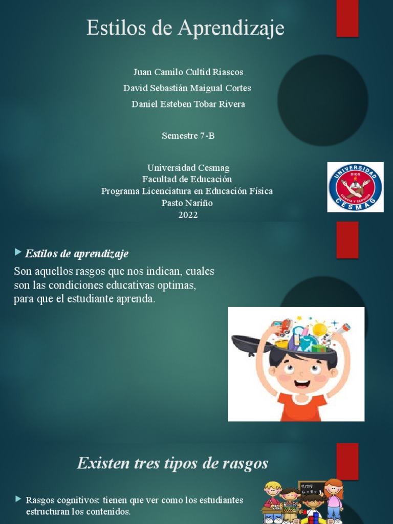 Estilos de Aprendizaje: Tipos y Modelos | PDF | Aprendizaje ...