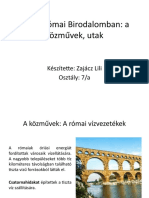 Élet A Római Birodalomban, Közművek, Utak - Zajácz Lili