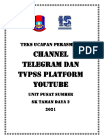 Teks Ucapan Pelancaran Channel PSS