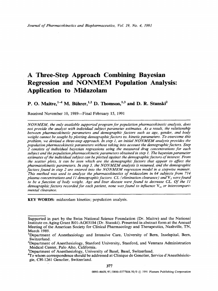 Athree step approachcombining bayesian regression pdf