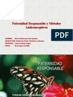 Paternidad Responsable y Métodos Anticonceptivos. 2022