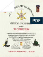 Sample Fresh Army Appreciation Certificate Template