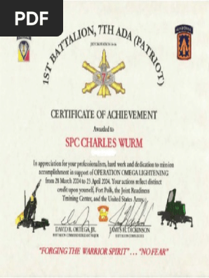 Sample Fresh Army Appreciation Certificate Template