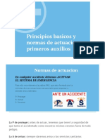 Principios Basicos y Normas de Actuacion en Primeros Auxilios