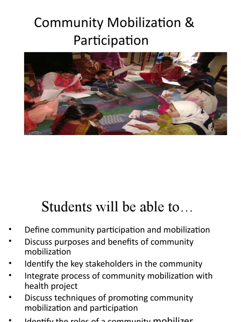 Community Mobilization Strategies | PDF | Community | Collective Action