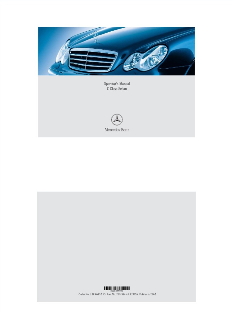 2007 MERCEDES W203 WORKSHOP MANUAL PDF FREE DOWNLOAD visual data 2