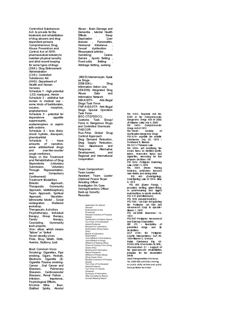 Controlled Substances Act PDF Controlled Substances Act Substance