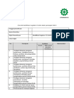 Checklist Identifikasi Kegiatan K3 Listrik Dalam Penerapan SMK3