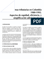 reformas tribiutarias en colombia