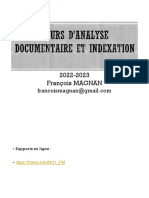 2022 - 2023 - CM 1 Definitions Chaine Documentaire Pratiquer Analyse