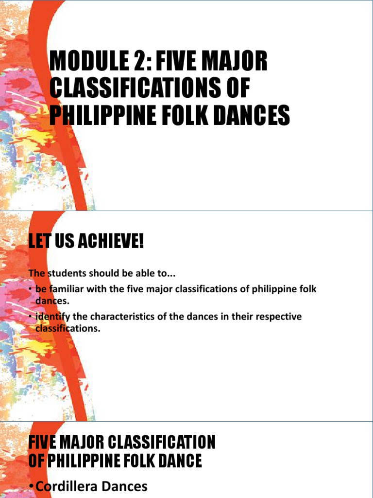 Module 2 Classifications of Philippine Folk Dance Fitt 3 PDF Philippines