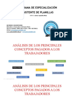 Análisis de Los Principales Conceptos Pagados A Los Trabajadores