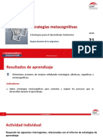 Sesión 21 - Estrategias Metacognitivas