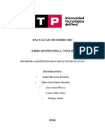 Tarea Calificada Semana 11 Derecho Procesal Civil II