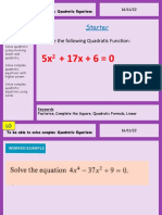 1.5 Solving Complex Quadratic Equations