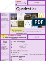 1.1 Solving Quadratic Equation - Factorising