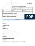 Bios: Relatório de Outras Localidades: Outra Localidade: ID Da AIO: Cód. Questionário: 1479