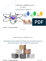 PROIECT DIDACTIC LA CHIMIe Foi de Titlu