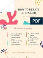 How To Debate - Vocabulary - Phrases