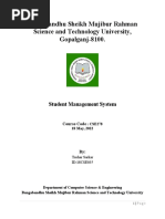 18CSE035 Report Student Management System