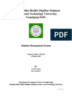 18CSE035 Report Student Management System