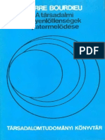 Bourdieu Pierre A társadalmi egyenlőtlenségek újratermelődése