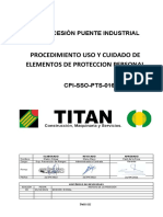 CPI-SSO-PTS-016-PTS Uso y Cuidado de Los EPP Rev.00