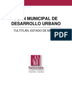 Plan Municipal de Desarrollo Urbano de Tultitlán