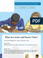 t2 e 3814 Y6 Active and Passive Voice Warmup Powerpoint Ver 6