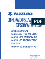DF40A/DF50A/DF60A DF50AV/DF60AV: Owner'S Manual Manuel Du Propriétaire Manual Del Propietario Manual Do Proprietário