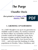 Chandler Davis - The Purge (HUAC)