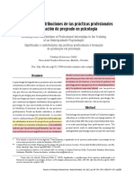 Significados y contribuciones de las prácticas profesionales