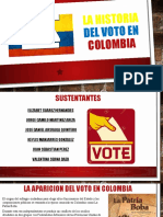 La Historia Del Voto en Colombia
