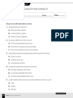 Evaluación Acumulativa Ciencias Naturales Ii