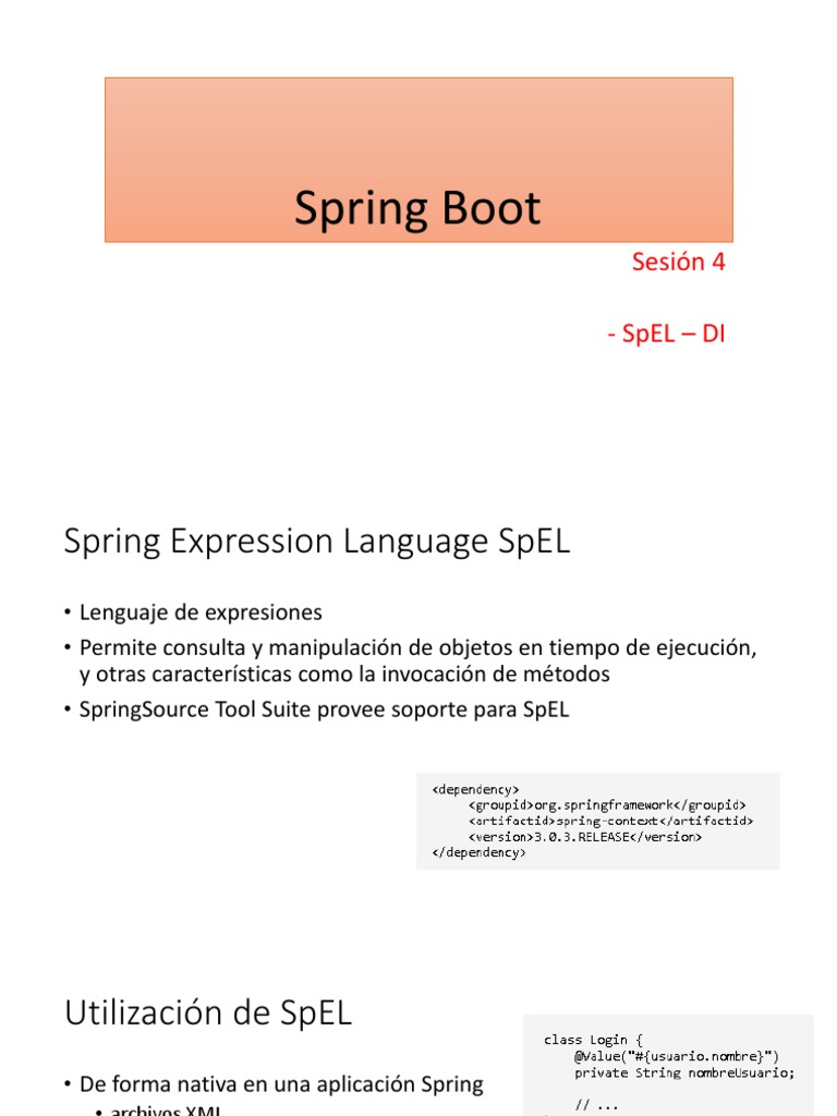 04 - Spring Boot | PDF | Lenguaje de programación | Software