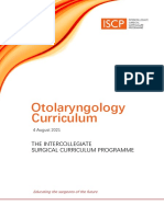 Otolaryngology Curriculum Aug 2021 Approved Oct 20