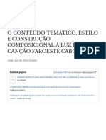 O Conteudo Tematico o Estilo e A Construcao Composicional A Luz Da Cancao Faroeste Caboclo-With-Cover-Page-V2