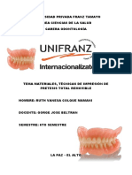 Materiales e impresiones en odontología