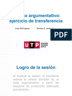 S09. s2 - El Texto Argumentativo - Ejercicio de Transferencia