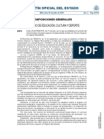 Orden ECD 1539-2015. Currículo Higiene. Estatal