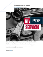 Qué Es El Acuerdo de Nivel de Servicio o Service Level Agreement