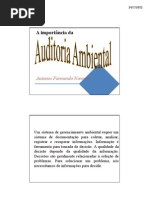A importância da Auditoria Ambiental