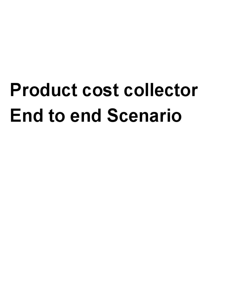 Product Cost Collector Download Free PDF Cost Debits And Credits