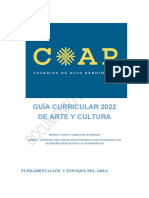 GUÍA CURRICULAR 2022- ARTE Y CULTURA- versión DOCUMENTO DE  TRABAJO