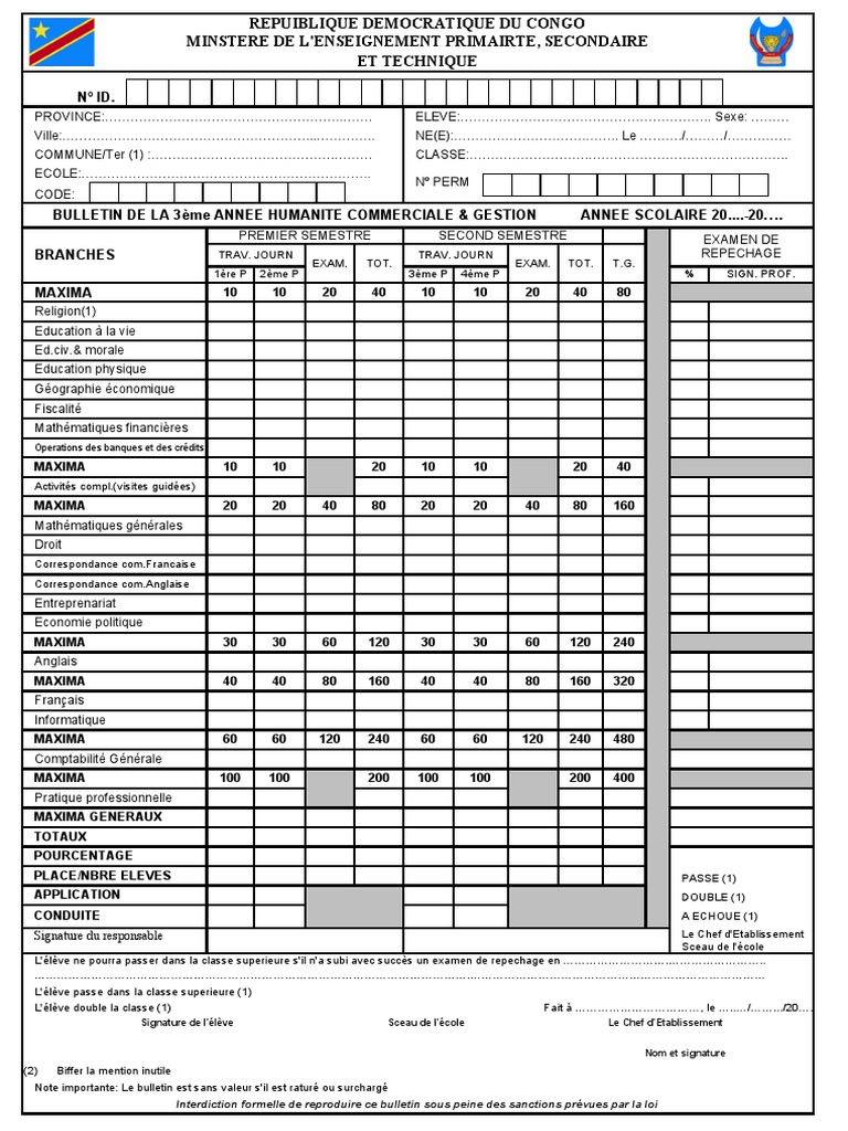 Bulletin 3eme | PDF