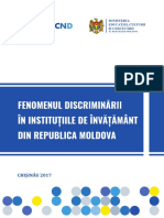 Studiu Discriminare În Învatamint