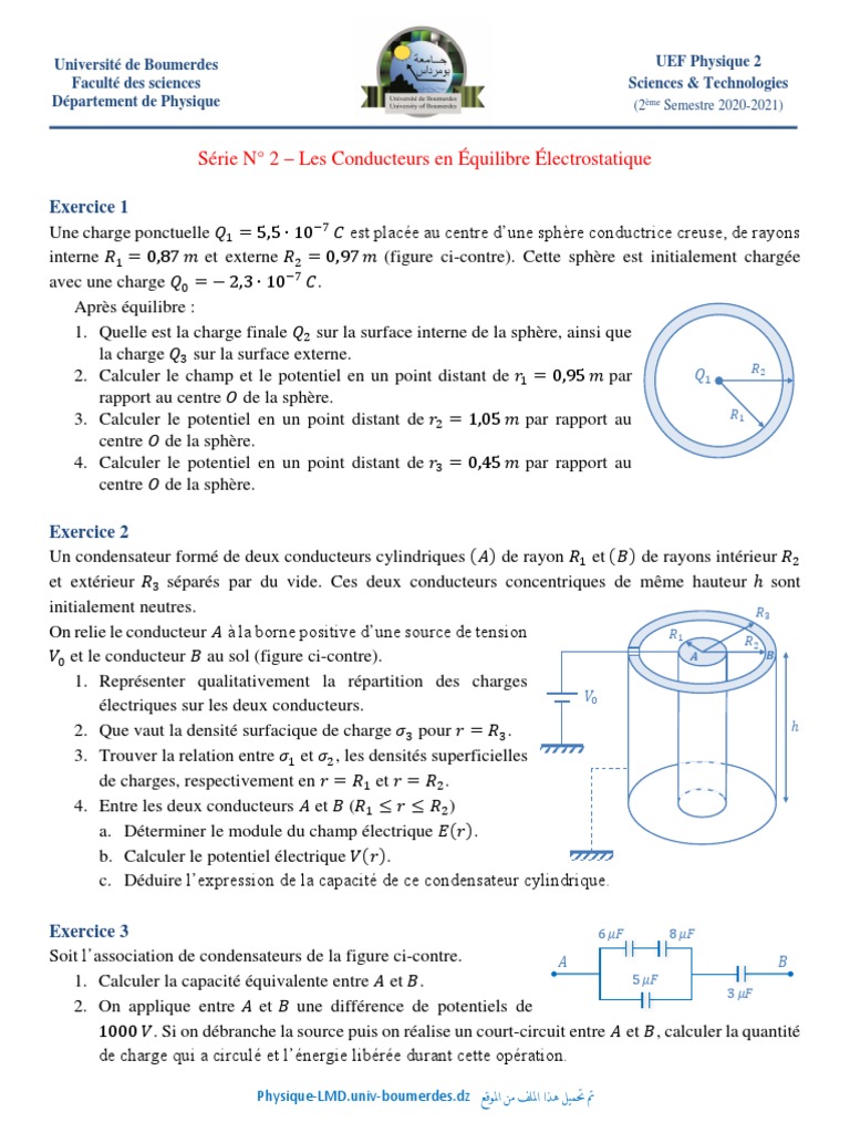 P2S2 ST2020-2021 | PDF | Condensateur | Sciences physiques