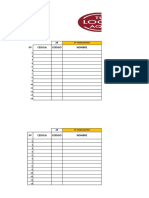 Formato Matriz de Ausentismo