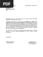 Carta de Invitacion