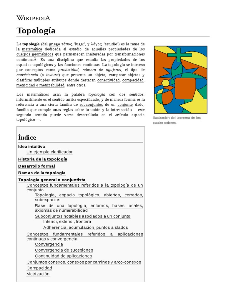 Topología | PDF | Topología | Límite (Matemáticas)